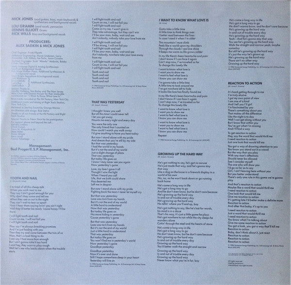 Foreigner : Agent Provocateur (LP, Album, Emb)