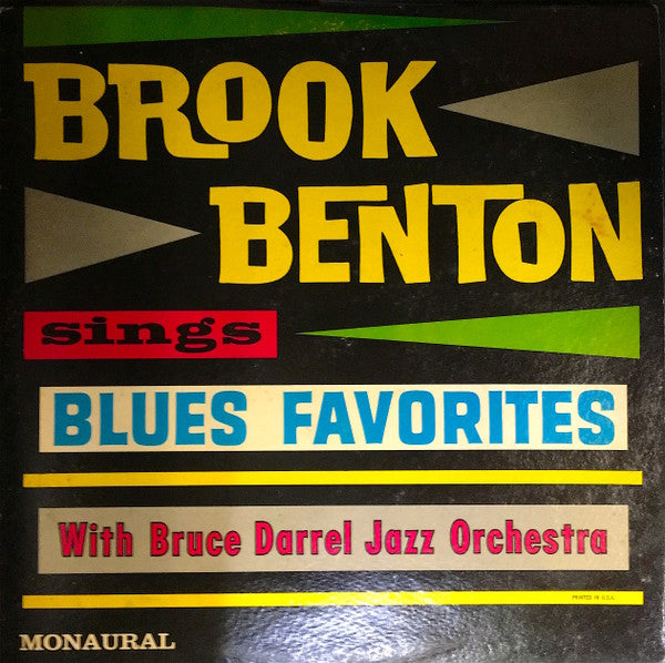 Brook Benton, Bruce Darrell And Orchestra : Brook Benton Sings Blues Favorites (LP, Mono)