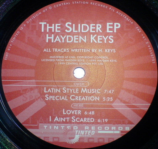 Hayden Keys : The Slider EP (12", EP)