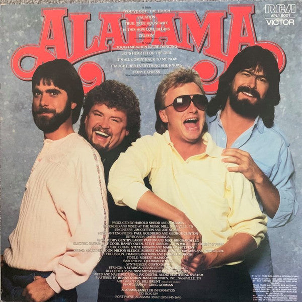 Alabama : The Touch (LP, Album)