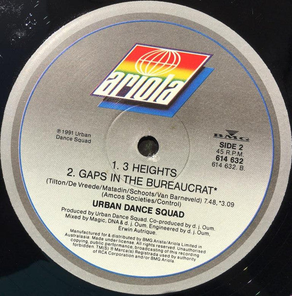 Urban Dance Squad : Bureaucrat Of Flaccostreet (12", Single)