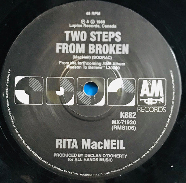 Rita MacNeil : Working Man / Sound Your Horn (7")