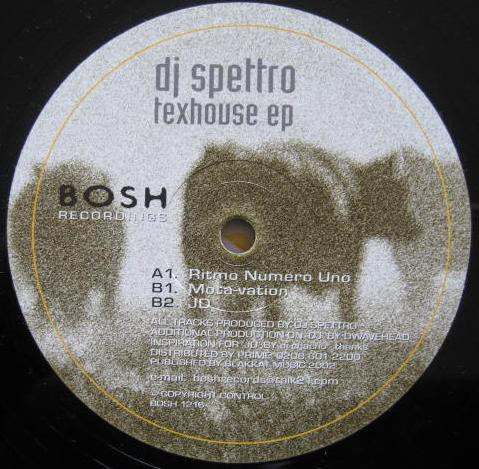 DJ Spettro : Texhouse EP (12&quot;, EP)