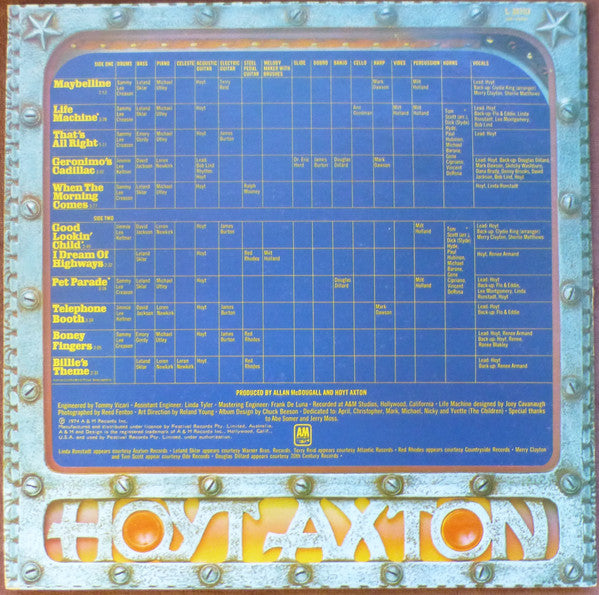 Hoyt Axton : Life Machine (LP, Album)