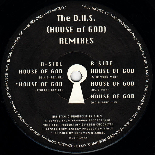 DHS : House Of God (Remixes) (12")