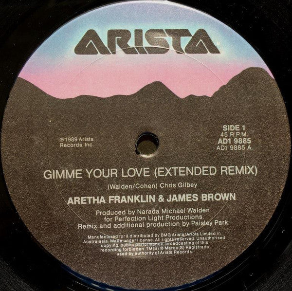 Aretha Franklin & James Brown : Gimme Your Love (12", Single)