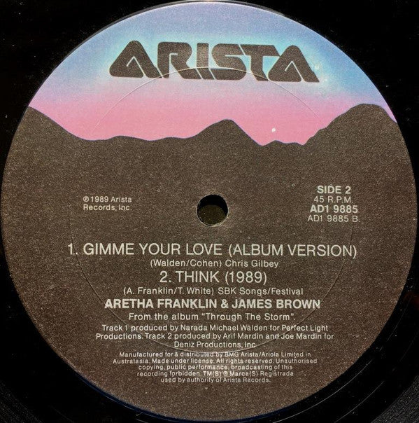 Aretha Franklin & James Brown : Gimme Your Love (12", Single)