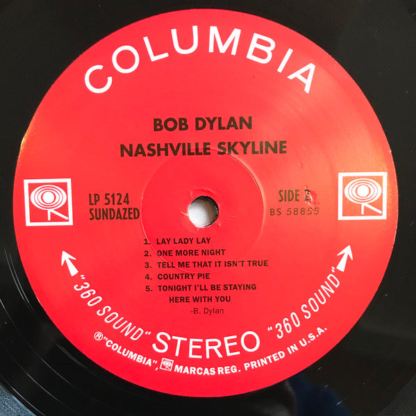 Bob Dylan : Nashville Skyline (LP, Album, RE)
