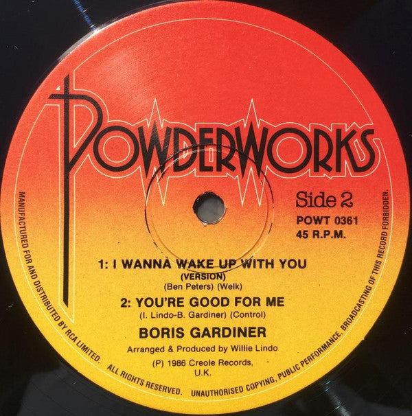 Boris Gardiner : I Want To Wake Up With You (12", Single)