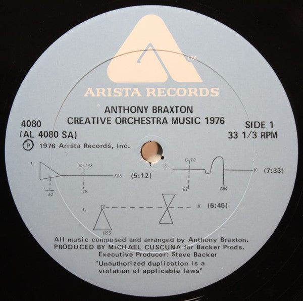 Anthony Braxton : Creative Orchestra Music 1976 (LP, Album, Pla)