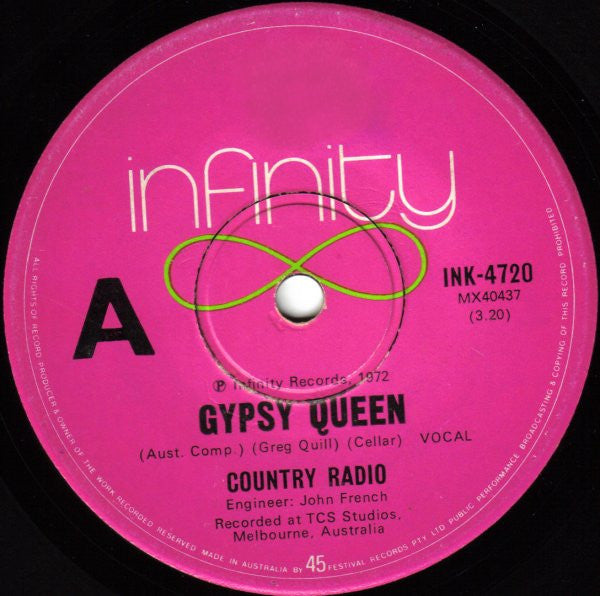 Country Radio : Gypsy Queen (7", Single)