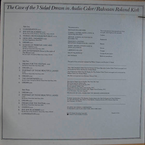 Rahsaan Roland Kirk* : The Case Of The 3 Sided Dream In Audio Color (2xLP, Album, MO )