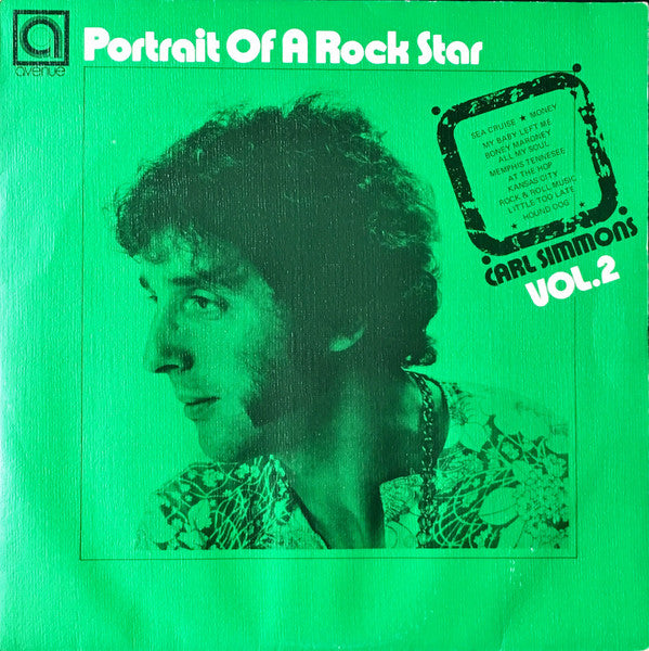 Carl Simmons (2) : Portrait Of A Rock Star Vol. 2 (LP, Blu)