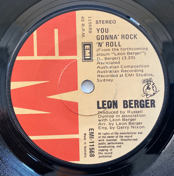 Leon Berger : Show Me The Way To the Jungle (7", Single)