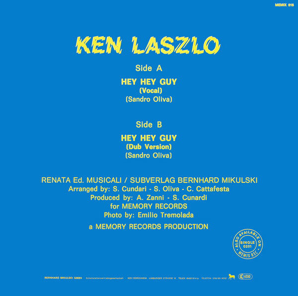 Ken Laszlo : Hey Hey Guy (12", Maxi)