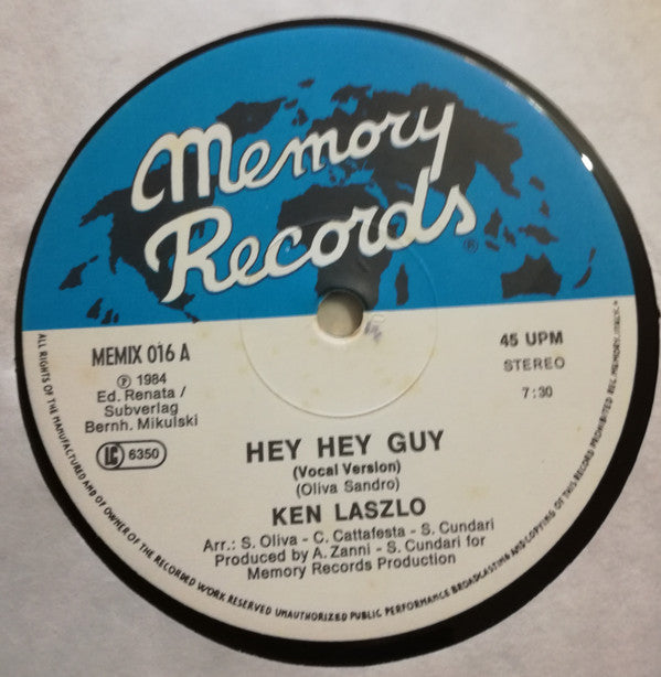 Ken Laszlo : Hey Hey Guy (12", Maxi)