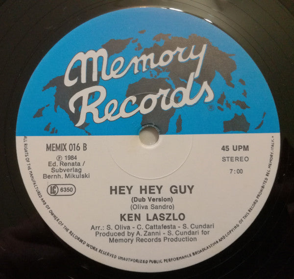 Ken Laszlo : Hey Hey Guy (12", Maxi)