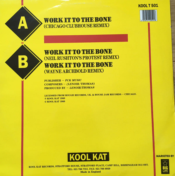 LNR : Work It To The Bone (12")