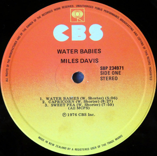 Miles Davis : Water Babies (LP, Album)