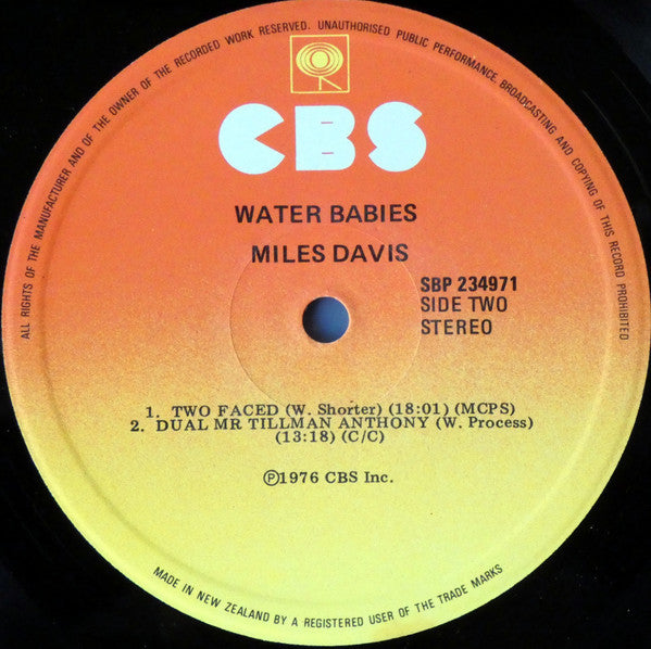 Miles Davis : Water Babies (LP, Album)