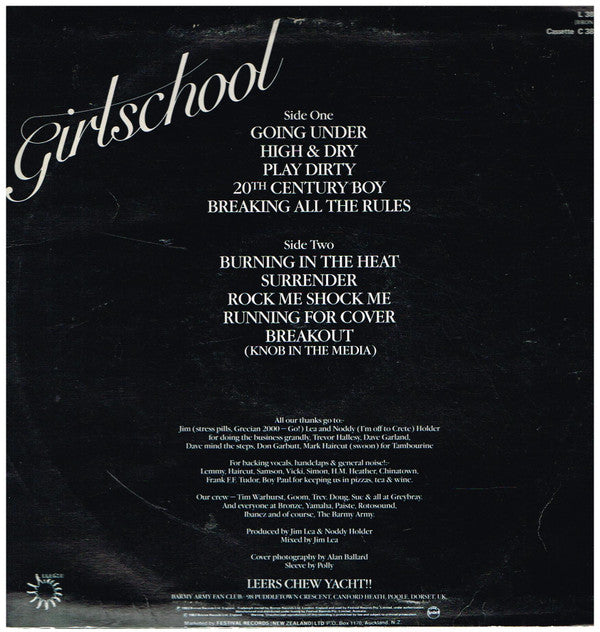 Girlschool : Play Dirty (LP, Album)