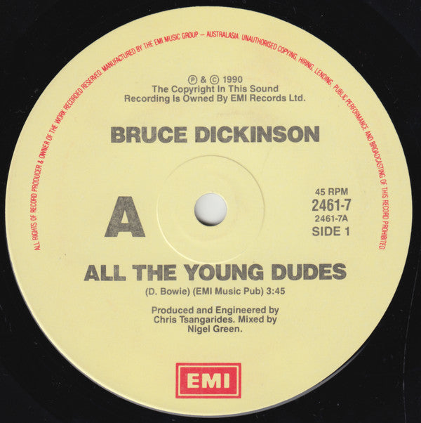 Bruce Dickinson : All The Young Dudes (7")