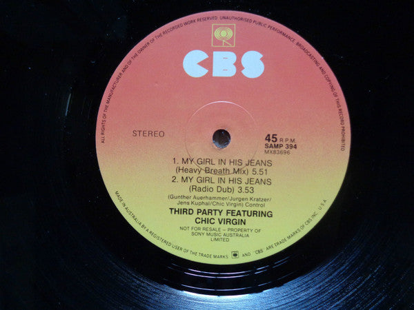 Third Party Featuring Chic Virgin : My Girl In His Jeans (12", Promo)