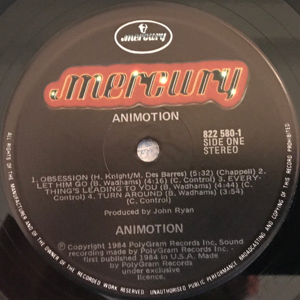 Animotion : Animotion (LP, Album)