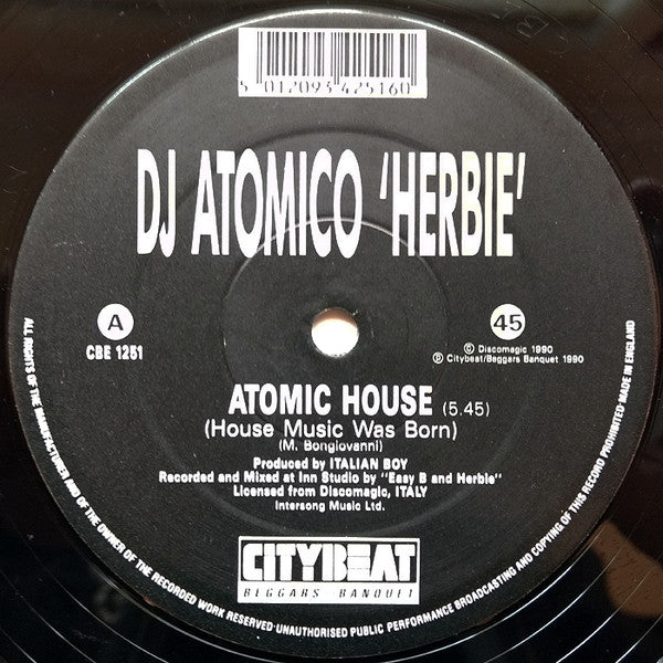 D.J. Atomico Herbie* : Atomic House (12")