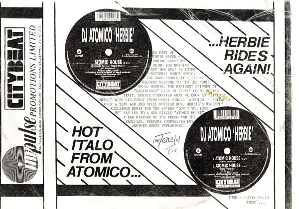 D.J. Atomico Herbie* : Atomic House (12")