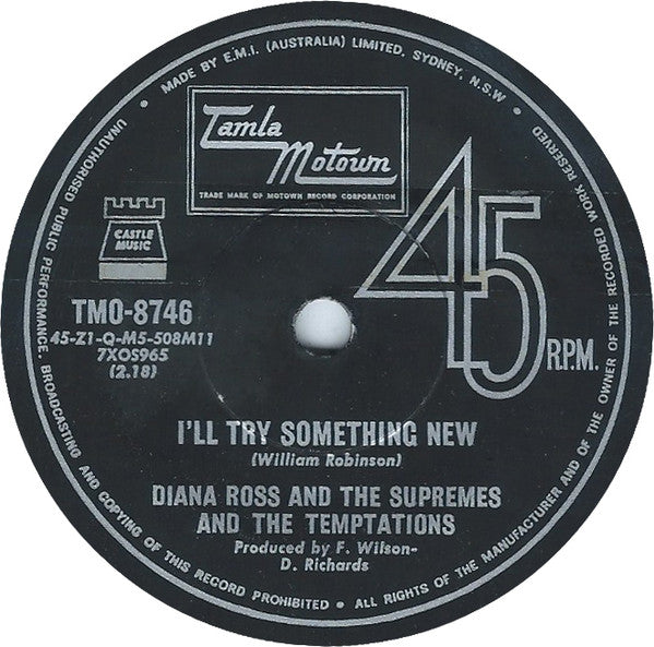 Diana Ross And The Supremes* &amp; The Temptations : The Way You Do The Things You Do (7&quot;, Single)