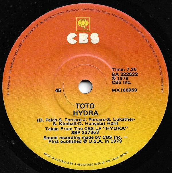 Toto : 99 (7", Single)