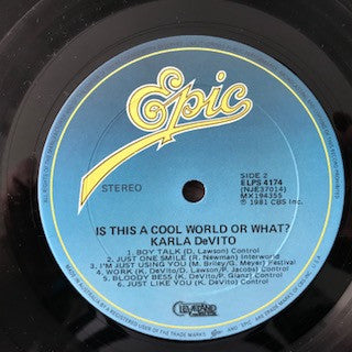 Karla DeVito : Is This A Cool World Or What? (LP, Album)