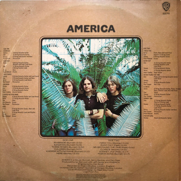 America (2) : America (LP, Album)