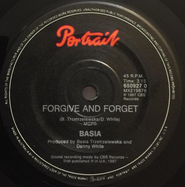 Basia : New Day For You (7", Single)