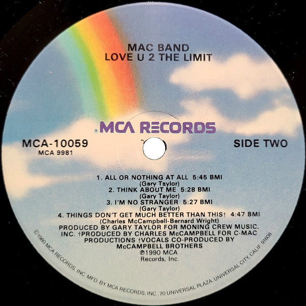Mac Band Featuring The McCampbell Brothers : Love U 2 The Limit (LP, Album)