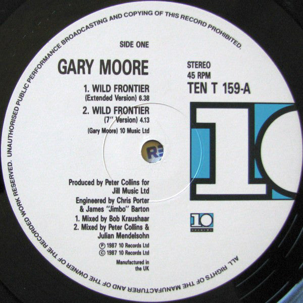 Gary Moore : Wild Frontier (12", Maxi)