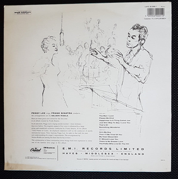 Peggy Lee : The Man I Love (LP, Album, Mono, RE)