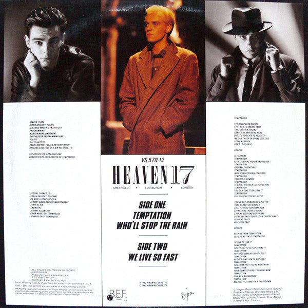 Heaven 17 : Temptation (Special Dance Mixes) (12")