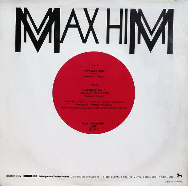 Max-Him : Japanese Girl (Remix) (12")