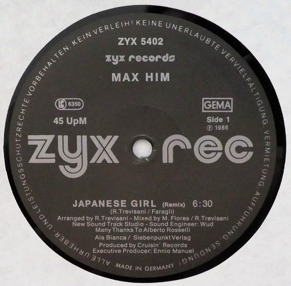 Max-Him : Japanese Girl (Remix) (12")