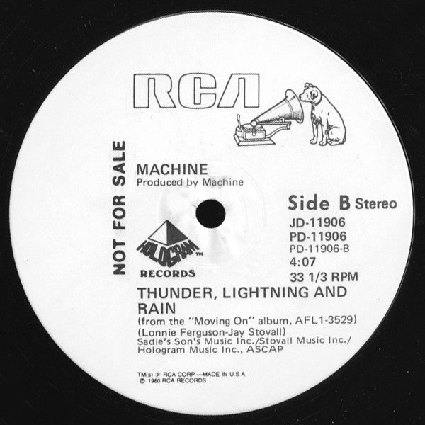 Machine : Power And Reason / Thunder, Lightning And Rain (12", Promo)