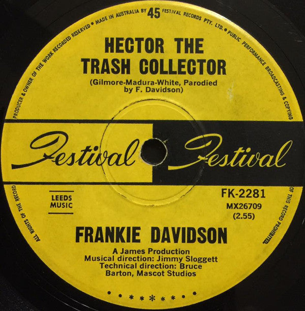 Frankie Davidson : Hector The Trash Collector (7&quot;, Single)