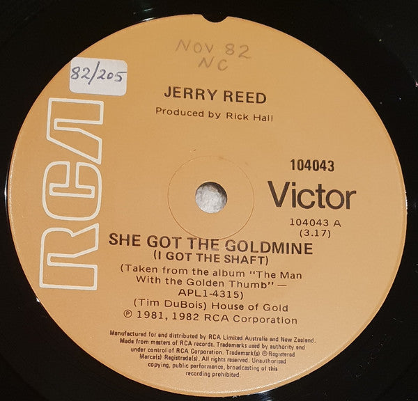 Jerry Reed : She Got The Goldmine (I Got The Shaft) (7&quot;, Single)