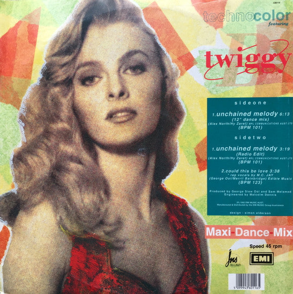 Techno-Color Featuring Twiggy B : Unchained Melody (12")