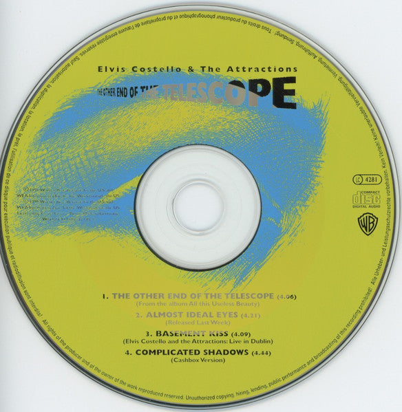 Elvis Costello & The Attractions : The Other End Of The Telescope (CD, Single, Ltd)