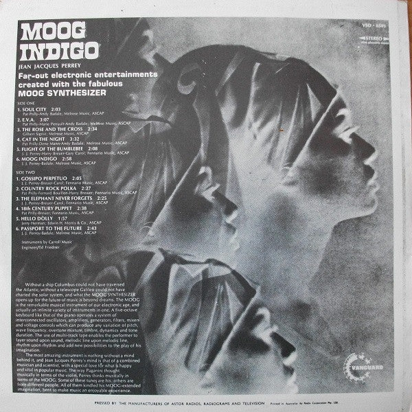 Jean-Jacques Perrey : Moog Indigo (LP, Album, 1st)
