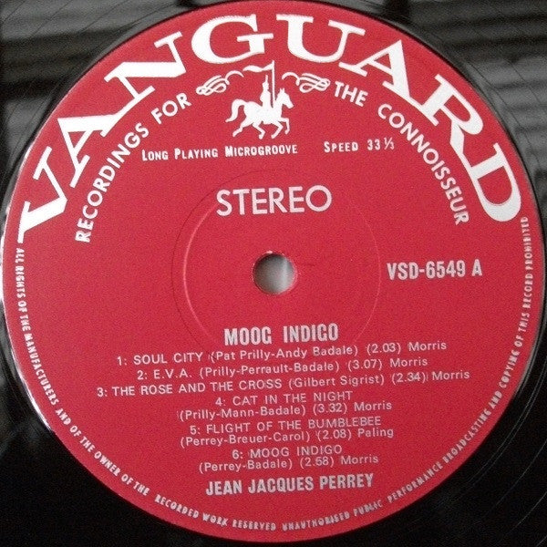 Jean-Jacques Perrey : Moog Indigo (LP, Album, 1st)