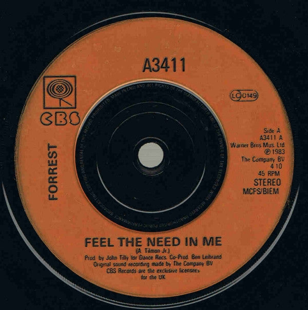 Forrest : Feel The Need In Me (7")