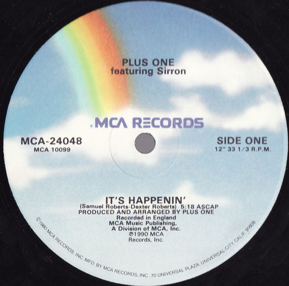 Plus One* Featuring Sirron : It&#39;s Happenin&#39; (12&quot;)